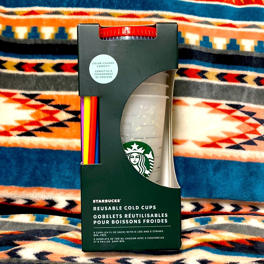 Starbucks Color Changing Confetti Cups